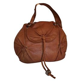 Yves Saint Laurent leather hobo bag Cognac