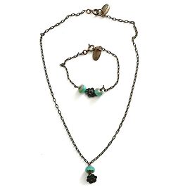 Isabel Marant Vintage Y2Girocollo e bracciale K. D'oro