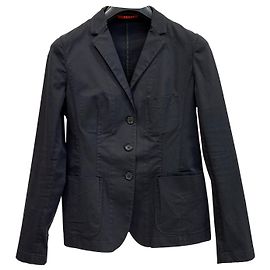 Prada Chaqueta de algodón azul marino Azul marino