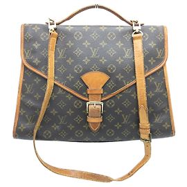 Louis Vuitton Beverly Porta-documentos Monogram Marrom Marrom