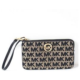 Michael Kors Clutch Tasche Braun