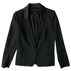 Patrizia Pepe Schwarze Smokingjacke Schwarz