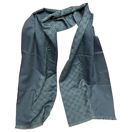 Gucci Schal Grün Marineblau