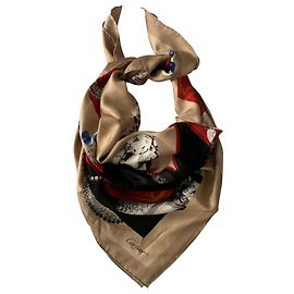 Cartier Printed silk foulard Multiple colors