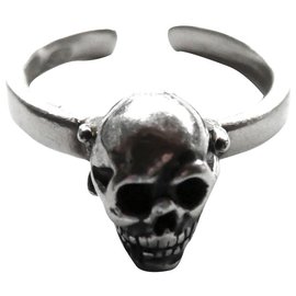 Delfina Delettrez Skull Set Ring Silvery