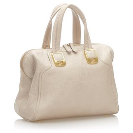 Fendi-Fendi Pink Chameleon Leather Satchel-Pink,Other