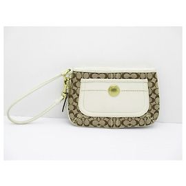 Coach Clutch Tasche Weiß