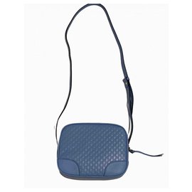 Gucci-GUCCI CROSSBODY BORSA A TRACOLLA BREE EN PELLE-Bleu clair