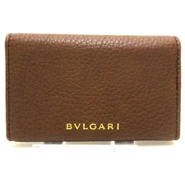Autre Marque-BVLGARI Keyholder-Brown
