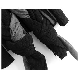 Comme Des Garcons-AW14 Veste en tricot à l'avant en corde-Noir