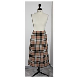 Burberry-Burberry "VINTAGE" Karo Tartan Kilt Rock-Andere