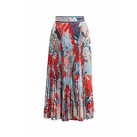 Leonard Maxirock orange plissiert Federprint Orange