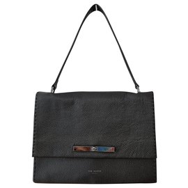 Ted Baker Black Fur Handbag Black
