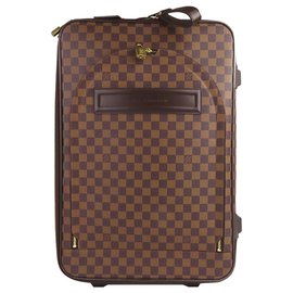 Louis Vuitton-Louis Vuitton Brown Damier Ebene Pegase 60-Brown,Dark brown