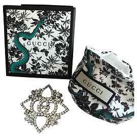 Gucci Pins & brooches Silver hardware