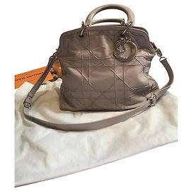 Dior Bolsas Cinza Hardware prateado