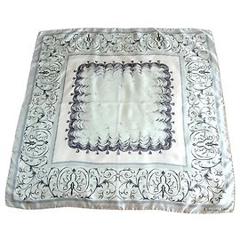 Sciarpa in seta Christian Dior Azzurro Blu chiaro
