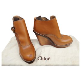 Chloé-Chloé calça botas novas condição com defeito-Castanho claro