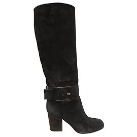 Gucci Wildleder Stiefel schwarz Größe 39 Schwarz
