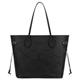 Louis Vuitton-LV Neverfull empreinte black-Black