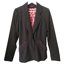 Kenzo Jacke aus Wolle Schokolade Schokolade
