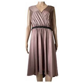 Autre Marque Sixth Sense Langes Kleid Braun Polyester XL Braun