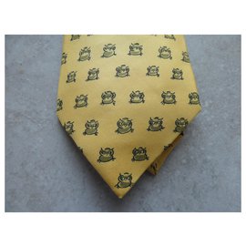 Hermès-gravata hermès com sua caixa-Amarelo