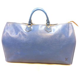 Louis Vuitton-Speedy 40 Blue epi leather-Blue