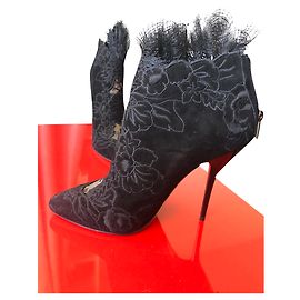 Botines de encaje negro Jimmy Choo Negro