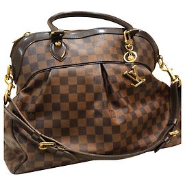 Sac à main Louis Vuitton Trevi GM Marron Cuir Marron