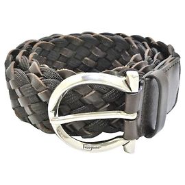 Salvatore Ferragamo Gürtel Grau