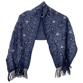 Alexander Mcqueen-Alexander McQueen Scarf-Blue