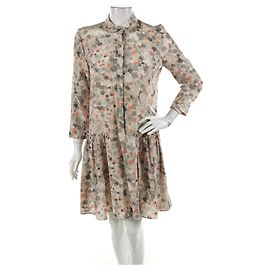 Cacharel Silk Dress Multi Color Size M Multiple colors
