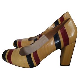Escarpins Dries Van Noten en cuir multicolore 40.5 Multicolore
