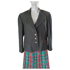 Basler Jacke aus schwarzer Viskose Schwarz