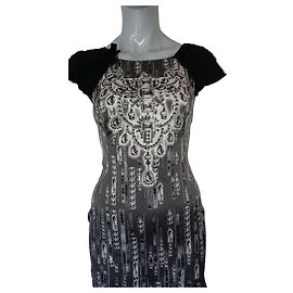 Vestido de seda Karen Millen Multicor