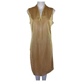 Autre Marque Vestido de cóctel dorado Dorado