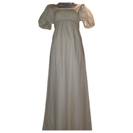Autre Marque Vestido de algodão branco Branco