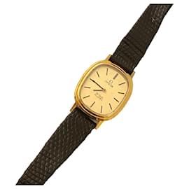 Omega-Omega "relógio vintage feminino, Modelo DE VILLE-Dourado
