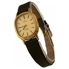 Omega-Omega "relógio vintage feminino, Modelo DE VILLE-Dourado