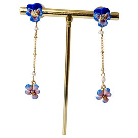 Les Nereides Jolies boucles d'oreilles Blu
