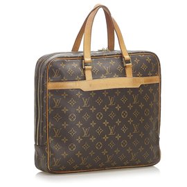 Louis Vuitton-Louis Vuitton Brown Monogram Porte-Documents Pegase-Brown
