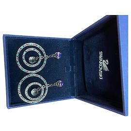 Boucles d'oreilles Swarovski Métal Multicolore Multicolore