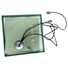 Autre Marque Pingente Colar de Porcelana Preto e Branco Preto Branco