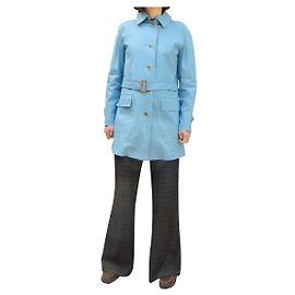Chubasquero ligero de mujer Burberry 38 Azul claro
