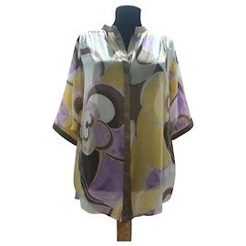Basler Cotton Silk Shirt Transparent Multiple colors