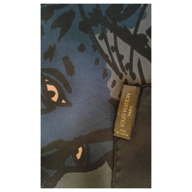 Louis Vuitton-Scarves-Blue