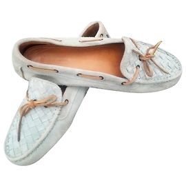 Mocassins Bottega Veneta Bleu Daim Bleu