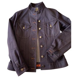 Chaqueta hermès cosida en naranja Azul