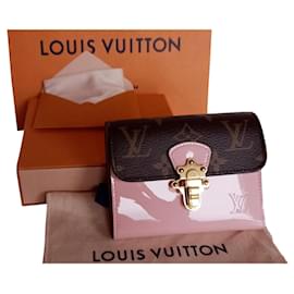 Louis Vuitton-Portafoglio compatto in ciliegio-Rosa